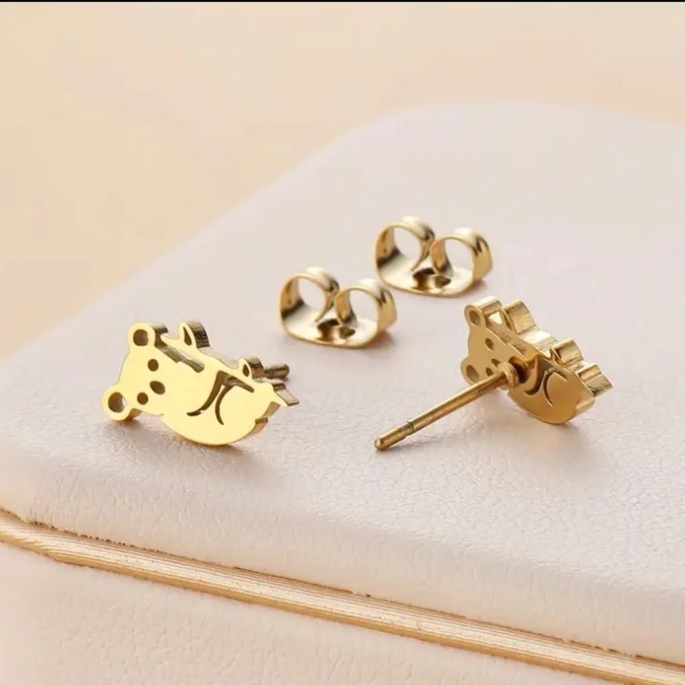 Gold Koala Bear Earrings